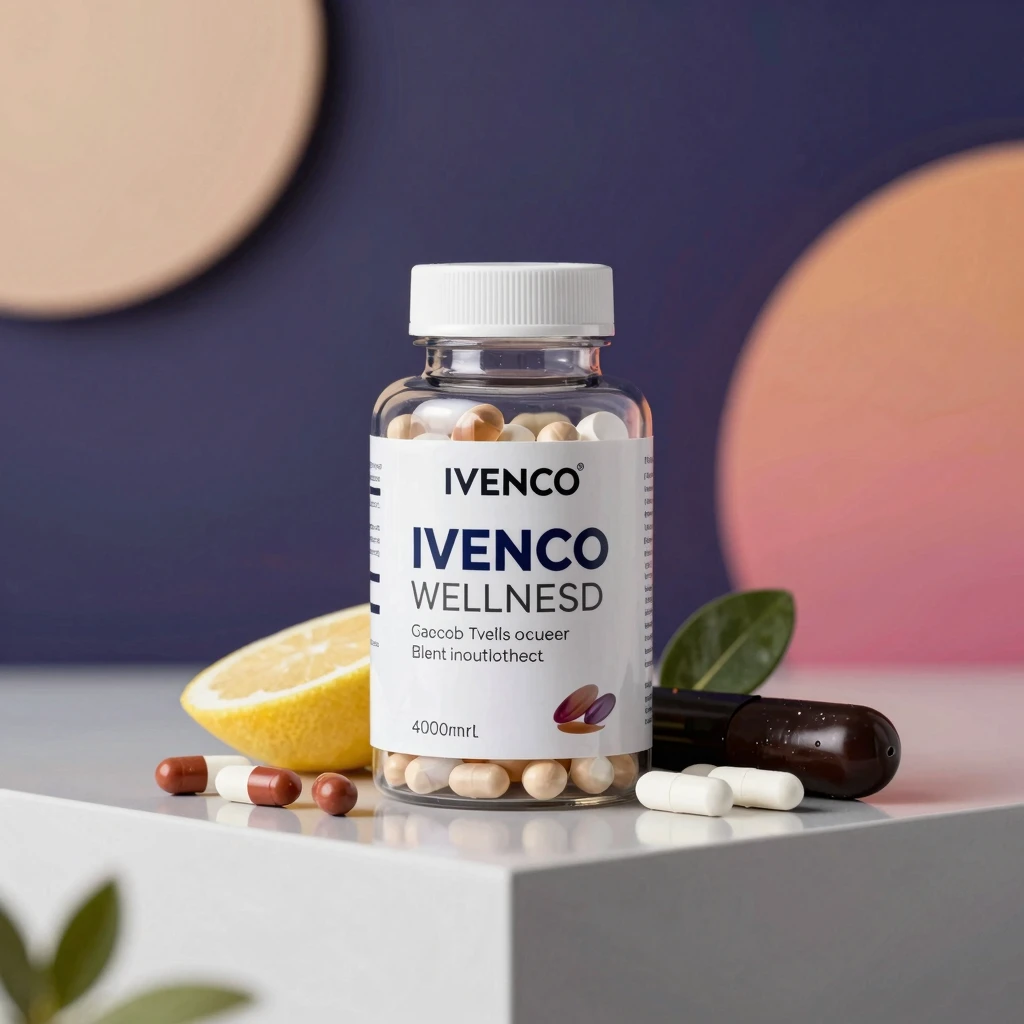 Ivenco wellness blend supplement bottle
